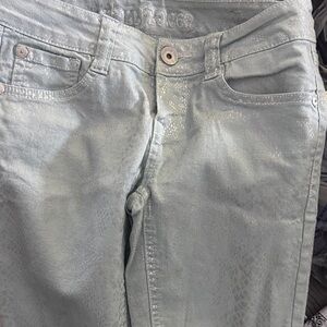 Wallflower Women's Skinny Jeans - Mint Green